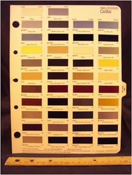 1985 Cadillac Paint Colors Chip Page General Motor