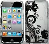 Black Vines Hard Snap On Case Cover Faceplate Protector for Apple iPod Touch 4 4th Generation + Free Texi Gift Box