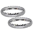 Bangle Bracelets Costume Jewelry Pair from India Unique Gift for Her 2.6 inches (cbanp004b)