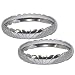 Bangle Bracelets Costume Jewelry Pair from India Unique Gift for Her 2.6 inches (cbanp004b)