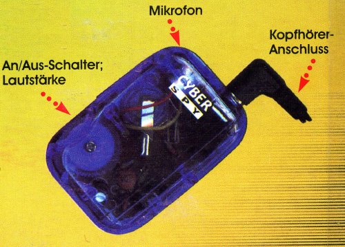 CyberSpy MiniSpion SpyEar Geräuschverstärker inkl. Stereo Ohrhörer und Batterien Spion