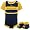Nike Michigan Wolverines Navy Blue Infant Three Piece Gift Set