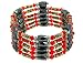 Jewelry : Magnetic Wrap Necklace/Bracelet - Red Cloisenne 36 Inch in Length