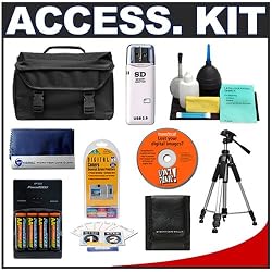 Cameta Incognito Deluxe Gadget Bag + Full-Size Tripod + Cameta Accessory Kit - for Pentax K100D, K110D & K200D Digital SLR Cameras