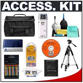 Cameta Incognito Deluxe Gadget Bag + Full-Size Tripod + Cameta Accessory Kit - for Pentax... by Cameta