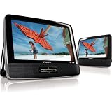 Buy Philips PD9012 37 9-Inch LCD Dual Screen Portable DVD Player, Black