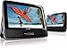 Philips PD9012/37 9-Inch LCD Dual Screen Portable DVD Player, Black