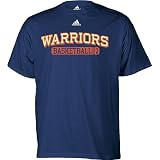 Golden State Warriors Blue NBA Double OT Short Sleeve Tee Shirt By Adidas by GametimeUSA