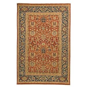Samarkand Waverly Area Rug - Rust/Navy, 6' x 9' - Frontgate