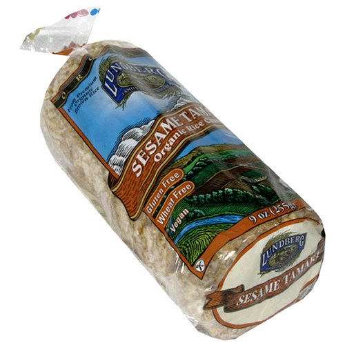 Lundberg Organic Sesame Tamari Rice Cake, 9-Ounce Units (Pack of 12)