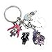 Anime Date a Live Colored Metal Pendant Keychain