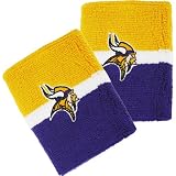 Minnesota Vikings Team Color Stripe Wristbands (Set of Two)