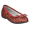 Girls' Xhilaration&reg; Hila Glitter Ballet Shoes - Red