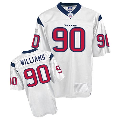 Houston Texans 90 Mario Williams White Jerseys Authentic Football Jersey Size 48-56 (Please Select the Size When You Order, Can Do Drop Shipping)