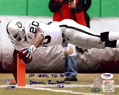 Darren McFadden Autographed Oakland Raiders 8x10 Photo #10 1st NFL TD 9/14/08 PSA/DNA