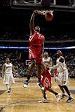 Houston Rockets v Charlotte Bobcats: Jordan Hill Photographic Poster Print by Brock Williams-Smith, 8x12