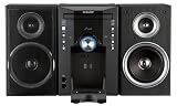 Sharp XLDK257N 160 Watts Total Output Micro System with Docking Slot for iPod Device (Black)