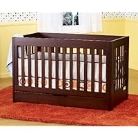 babyletto Mercer 3 in 1 Crib with Toddler Rail, Espresso