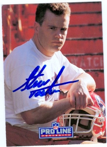 Steve Tasker Autographed/Hand Signed Football Card (Buffalo Bills) 1991 Pro Line #146