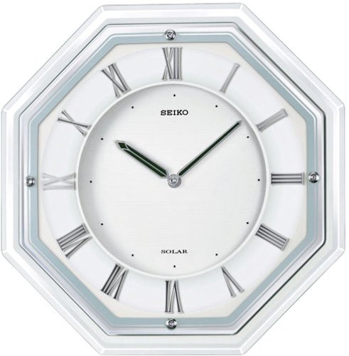 SEIKO CLOCK (セイコークロック) 掛け時計 セイコー ソーラープラス 電波時計 ガラス枠 SF503W 