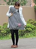 ボーダー 4wayベビー 中綿ケープ くま (ドリドリ)doridori taki09 新品 (ブラック)