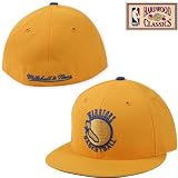 Mitchell & Ness Golden State Warriors Hardwood Classics Logo Fitted Hat