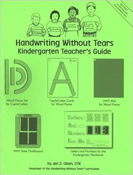 Amazon.com: Handwriting Without Tears: Kindergarten Teacher's Guide
