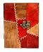 JKF184 PINNACLE PATCHWORK WITH C LOCK LEATHER HANDMADE NOTEBOOK WITH DECKLE EDGE PAPERS,7*5"IN SIZE AND OF TOTALLY RECYCLED HANDMADE PAPER RS.2848.00