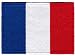 France Flag Embroidered Patch French Iron-On National Emblem