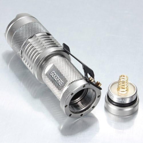 GOODFIRE 5PCS Mini 7W 300LM Led Flashlight Torch Adjustable Focus Zoom Light