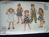 LITTLE VOGUE SEWING PATTERN 8335 TODDLER CHILD DRESS, TOP, UMPER AND ROMPER SIZE 5-6-6X VOGUE 5 EASY PIECES PATTERN RATED VERY EASY