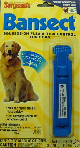 Sergeants Bansect Squeeze-on Flea & Tick Control for Dogs
