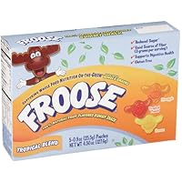 Froose Tropical Blend Gummy Snacks, 5-Count Pouches (Pack of 6)
