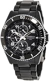 Armitron Men's 20/4810BKTI Black Ionic Finish Black Ion-Plated Multi-Function Bracelet Watch