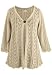 Avenue Plus Size Single Button Crochet Flyaway Cardigan
