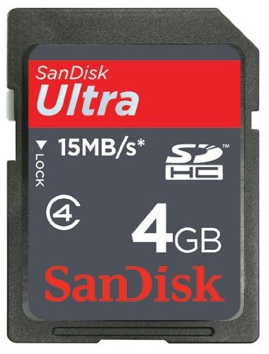 SanDisk Ultra SDHC 4GB SD Memory Card (SDSDRH-004G-A11, US Retail Package)