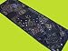 BLACK ANTIQUE RUNNER TAPESTRY DECOR WALL HANGING ART