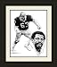 Oakland Raiders Framed Gene Upshaw Oakland Raiders By Michael Mellett NFL Football