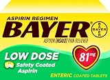 Bayer Aspirin Regimen Low Dose 81mg Enteric Coated Tablets, 32-Count (Pack of 3)