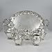 6-PC Tea Service w/ Syrup Pitcher & Tray by Forbes Silver Co., Silverplate Grapes Chased by Forbes