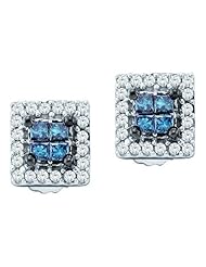 0.26CTW BLUE DIAMOND MICRO-PAVE PENDANT