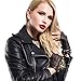 MATSU Women Sexy 4 Colors Fingerless Leather Gloves M504