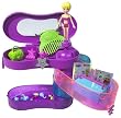 Polly Pocket Twirl & Swirl Beauty Case with Stickers