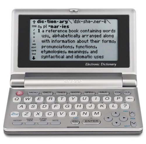 Sharp PWE500A Electronic Dictionary/Thesaurus/Quotations/Crossword dictionary/puzzle solver