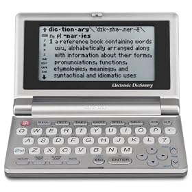 Sharp PWE500A Electronic Dictionary/Thesaurus/Quotations/Crossword dictionary/puzzle solver