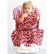 The Original Crumb Chum Bib, Red Dalmations Pattern, Infant Size