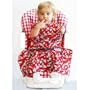 The Original Crumb Chum Bib, Red Dalmations Pattern, Infant Size