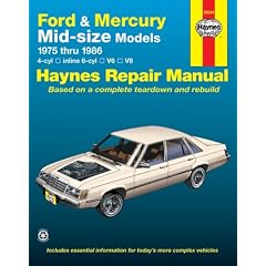 Ford & Mercury Midsize Sedans '75'86 (Owners Workshop Manual)