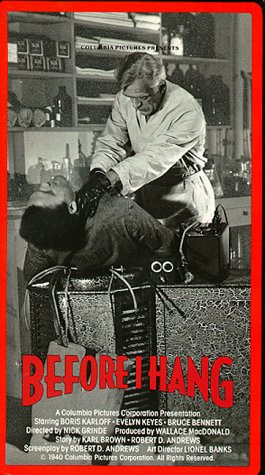 Before I Hang by Richard Burton