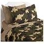 InStyle Home Collection Camouflage Twin Bedding Ensemble, Brown